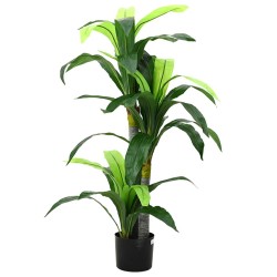 Arbre artificiel dracaena 36 feuilles 120 cm vert 