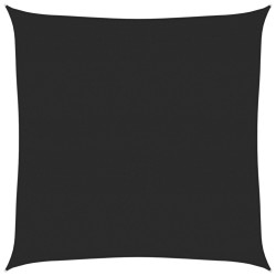 Voile d'ombrage 160 g/m² Noir 6x6 m PEHD 