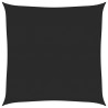 Voile d'ombrage 160 g/m² Noir 6x6 m PEHD 