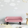 Canapé pour enfants rose 70x40x24 cm velours 