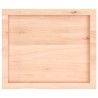 Dessus de table 60x50x(2-4) cm bois de chêne massif non traité 