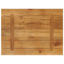 Dessus de table 80x50x2,5 cm rectangulaire bois massif manguier 