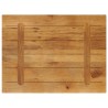 Dessus de table 80x50x2,5 cm rectangulaire bois massif manguier 