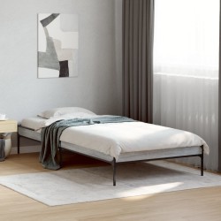 Cadre de lit sans matelas sonoma gris 90x190 cm 