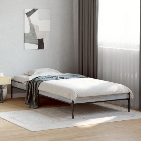 Cadre de lit sans matelas sonoma gris 90x190 cm 