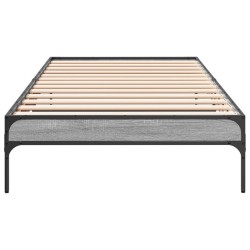 Cadre de lit sans matelas sonoma gris 90x190 cm 