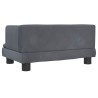 Lit pour chien gris foncé 60x40x30 cm velours 