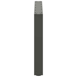 Pieds de table basse en U 2 pièces Anthracite 60 x (42-43) cm Acier 