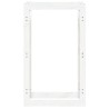 Support pour bois de chauffage Blanc 60x25x100 cm Bois de pin 
