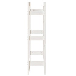 Support pour bois de chauffage Blanc 60x25x100 cm Bois de pin 