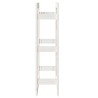 Support pour bois de chauffage Blanc 60x25x100 cm Bois de pin 