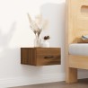 Tables de chevet murales 2 pcs Chêne marron 35x35x20 cm  