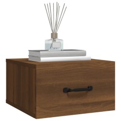 Tables de chevet murales 2 pcs Chêne marron 35x35x20 cm  