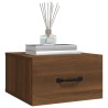 Tables de chevet murales 2 pcs Chêne marron 35x35x20 cm  