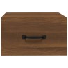 Tables de chevet murales 2 pcs Chêne marron 35x35x20 cm  