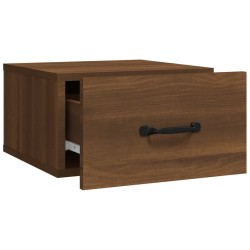 Tables de chevet murales 2 pcs Chêne marron 35x35x20 cm  