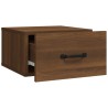Tables de chevet murales 2 pcs Chêne marron 35x35x20 cm  