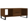 Table basse chêne marron 102x50x40 cm bois d'ingénierie 