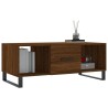 Table basse chêne marron 102x50x40 cm bois d'ingénierie 