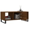 Table basse chêne marron 102x50x40 cm bois d'ingénierie 
