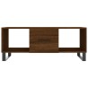 Table basse chêne marron 102x50x40 cm bois d'ingénierie 