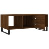 Table basse chêne marron 102x50x40 cm bois d'ingénierie 