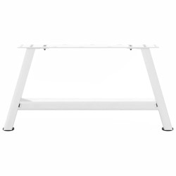 Pieds de table basse en forme de A, 2 pièces, blanc, 60 x (30-31) cm, acier 