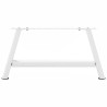 Pieds de table basse en forme de A, 2 pièces, blanc, 60 x (30-31) cm, acier 