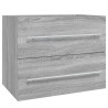 Armoire de lavabo Sonoma gris 60x38,5x48 cm Bois d'ingénierie 