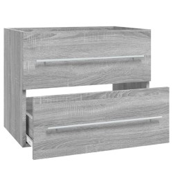 Armoire de lavabo Sonoma gris 60x38,5x48 cm Bois d'ingénierie 