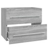 Armoire de lavabo Sonoma gris 60x38,5x48 cm Bois d'ingénierie 