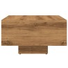 Table basse chêne artisanal 85x55x31 cm bois d'ingénierie 