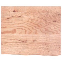 Comptoir de salle de bain marron clair 60x50x2 cm bois traité 