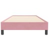 Sommier à lattes de lit sans matelas rose 90x220 cm velours 
