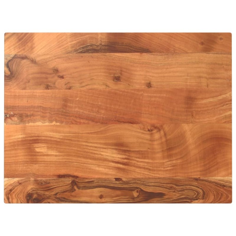 Dessus de table 70x60x2,5 cm rectangulaire bois massif d'acacia 