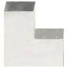 Connecteurs de poteau 4pcs Forme en L Métal galvanisé 101x101mm 