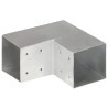 Connecteurs de poteau 4pcs Forme en L Métal galvanisé 101x101mm 