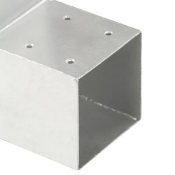 Connecteurs de poteau 4pcs Forme en L Métal galvanisé 101x101mm 