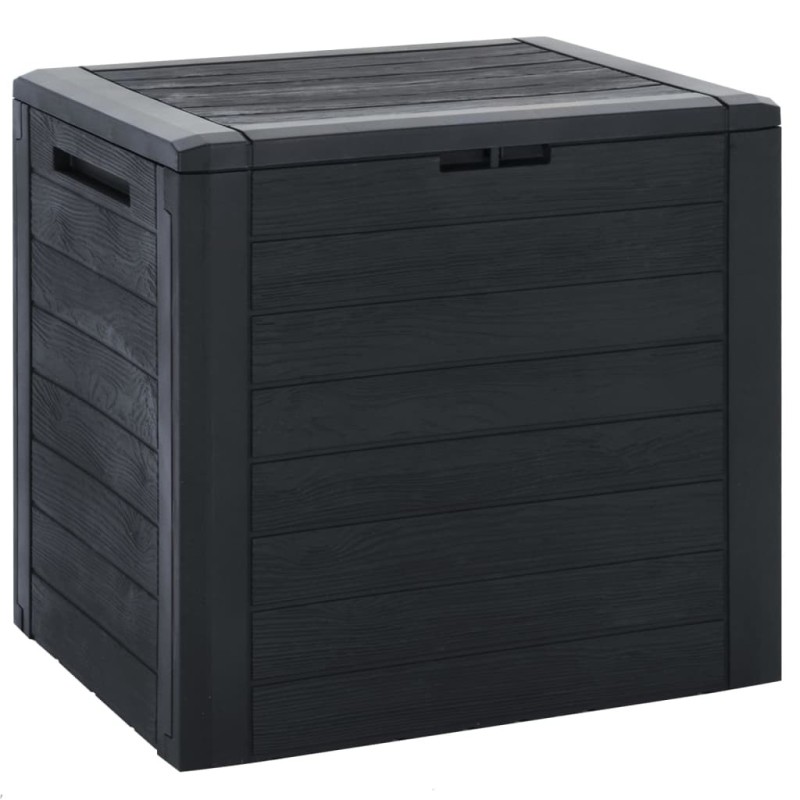Boîte de stockage jardin Anthracite 58,5x46x55 cm Polypropylène 