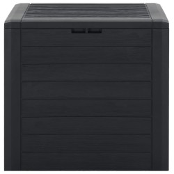 Boîte de stockage jardin Anthracite 58,5x46x55 cm Polypropylène 