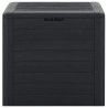 Boîte de stockage jardin Anthracite 58,5x46x55 cm Polypropylène 