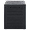 Boîte de stockage jardin Anthracite 58,5x46x55 cm Polypropylène 