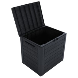 Boîte de stockage jardin Anthracite 58,5x46x55 cm Polypropylène 