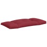 Coussins de palette lot de 3 rouge bordeaux tissu 