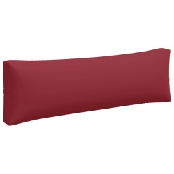 Coussins de palette lot de 3 rouge bordeaux tissu 