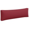 Coussins de palette lot de 3 rouge bordeaux tissu 