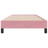 Cadre de lit sans matelas rose 90x220 cm velours 