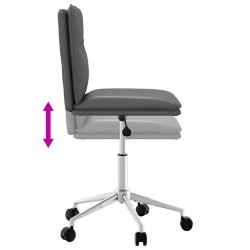 Chaise de salle à manger Gris Similicuir 