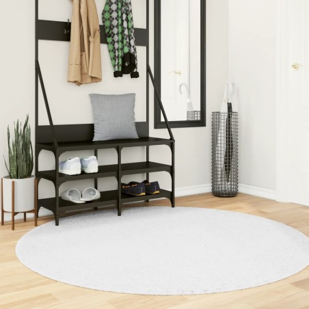 Tapis OVIEDO à poils courts gris Ø 160 cm 