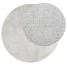 Tapis OVIEDO à poils courts gris Ø 160 cm 